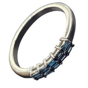 Blue Diamond Ring